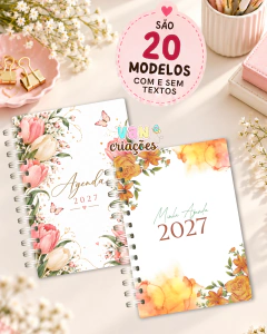 Kit Digital – Pack Capas de Agenda 2027 - Van Criações
