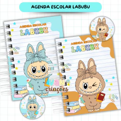 Arquivo Digital - Agenda Escolar Menino 2026 - Labubu - comprar online