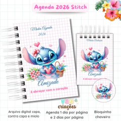 Arquivo Digital - Coleção Agenda 2026 datada - Stitch - Van Criações