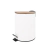 Cesto de acero con tapa de bambu 5 lts - comprar online