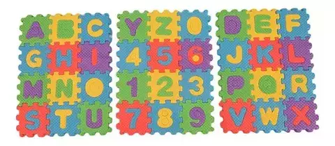 EVA TATAME 7X7 ALFANUMERICO 36PC SORTIDO