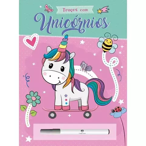 Livro Traços com unicórnios Autor: Escreva e apague 9788538090786 CC
