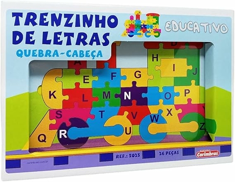 TRENZINHO DE LETRAS QUEBRA-CABECA 5025 CB