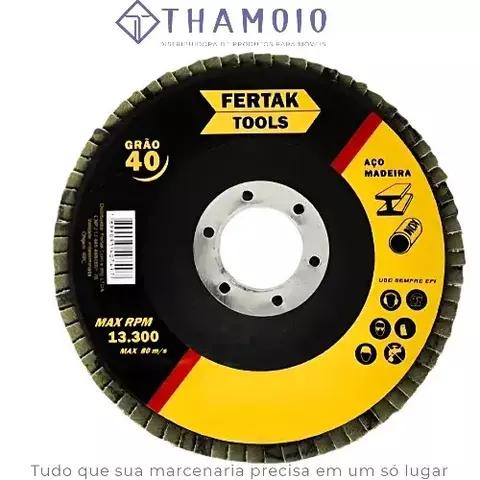 DISCO FLAP CON 7" - 180MM - GR# 40 $ FERTAK