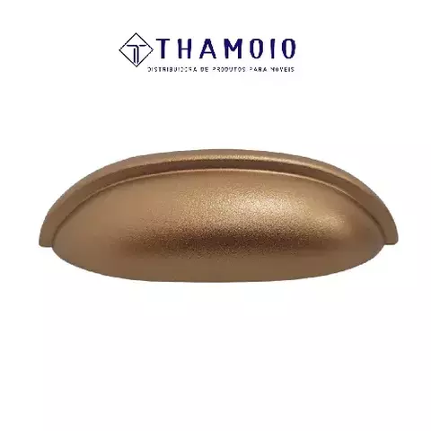 PUXADOR CONCHA 64MM SHEL P COBRE FOSCO THAMOIO M3