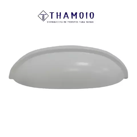 PUXADOR CONCHA 64MM SHEL P BRANCO THAMOIO M3