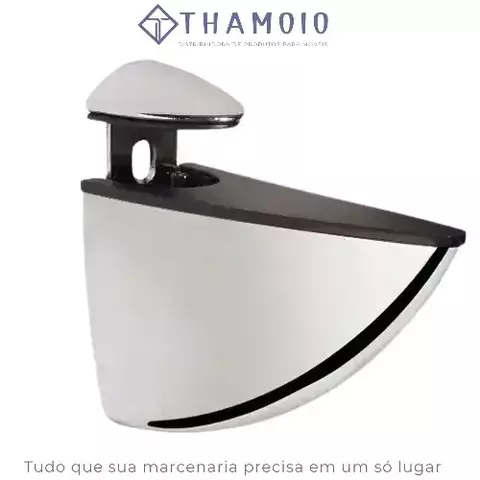 SUPORTE REGULAVEL METAL PEQUENO CROMADO TUCANO