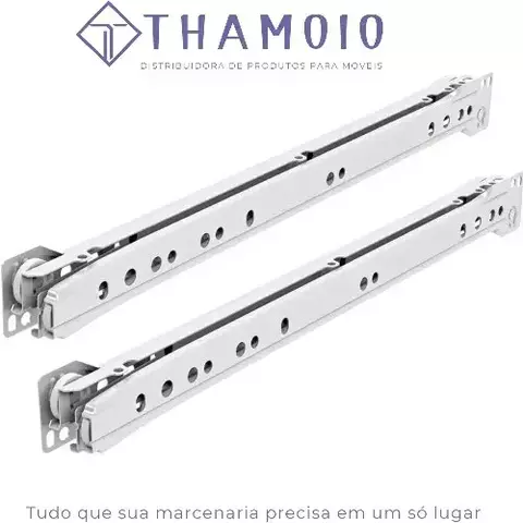 CONJUNTO CORREDICA 500MM BRANCA JOMARCA
