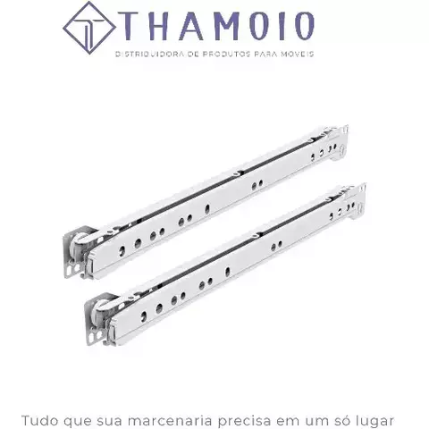 CONJUNTO CORREDICA 350MM BRANCA JOMARCA