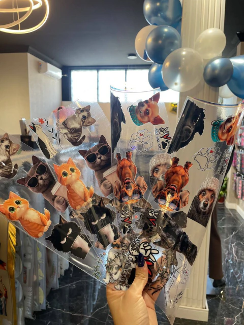 DTF UV X4 GATITOS/PERRITOS