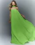 Vestido De Festa Longo Tomara Que Caia Com Echarpe Verde Líbia - comprar online