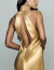 Imagem do Vestido De Festa Longo Decote Americano Dourado Austin