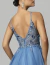 Vestido De Festa Longo Busto Bordado Azul Avenisse - loja online