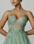 Vestido De Festa Longo Busto Bordado Verde Chá Avenisse - Majesté: Loja de Vestidos de Festa Elegantes e Atemporais