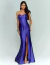 Vestido De Festa Longo Com Fenda Frontal Azul Royal Casa Blanca - comprar online