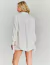 Camisa Manga Longa Off White Samara vista de costas ideal para compor look casual