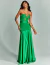 Vestido de festa longo tomara que caia verde bandeira Oslo  ideal para madrinhas de casamento