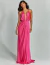 Vestido De Festa Longo De Cetim Pink Maldivas - Majesté: Loja de Vestidos de Festa Elegantes e Atemporais