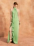 Vestido De Festa De Gola Alta Verde Tolima