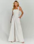 Top Reto Com Amarração No Pescoço Off White Donatella, ideal para casamentos e eventos especiais  ideal para eventos especiais.