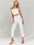 Top Drapeado Off White Leona  ideal para batizado, reveillon