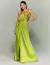 Vestido De Festa Longo De Cetim Lima Maldivas - comprar online