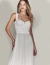 Vestido de noiva com tule de poá branco Turim, modelo elegante e moderno ideal para pré weeding, casamento civil, batizado, vestido de noiva