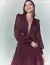 Vestido de festa manga longa com punho na cor marsala  ideal para madrinhas, convidada de casamento, convidada de formatura, ocasiões especiais