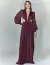 Vestido de festa longo marsala com mangas longas e punhos, com recortes na cintura ideal para madrinhas, convidada de casamento, convidada de formatura, ocasiões especiais