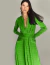 Vestido De Festa Manga Longa Verde Arábia - Majesté: Loja de Vestidos de Festa Elegantes e Atemporais