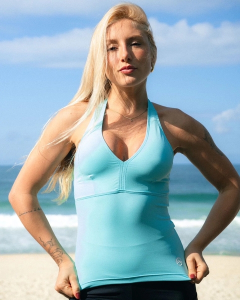 BLUSINHA AZUL VIBRANTE