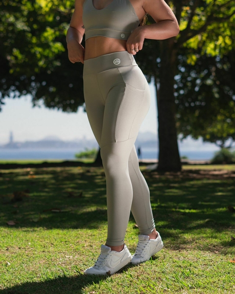 LEGGING COM BOLSO KAPANA CINZA