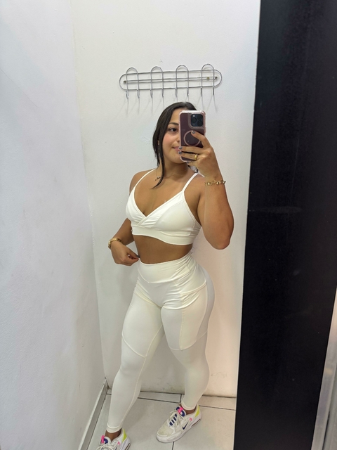 LEGGING COM BOLSO OFF WHITE