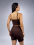 Conjunto Fitness Coffe Top e Short com Bolso- REF 1245/ 1125 - comprar online