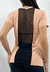 Blusa de Manga com Detalhe de Tule nas Costas- REF 1181
