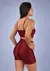 Conjunto Fitness Marsala Top Brilho e Short Brilho - REF 1135/476 - comprar online