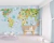 Papel de Parede Infantil Mapa Mundi Pn093 - Decorgraf