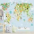 Imagem do Papel de Parede Infantil Mapa Mundi Pn093