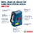 Nivel Laser Bosch Nivelox 15m De 3 Lineas + Tripode Maletín - comprar online