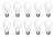 Lampara Led 11w Luz Fria 3000k Etheos Combo X20 Luz Blanca