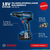 Taladro Atornillador Bosch Brushless Percutor Gsb 18v-50 - tienda online