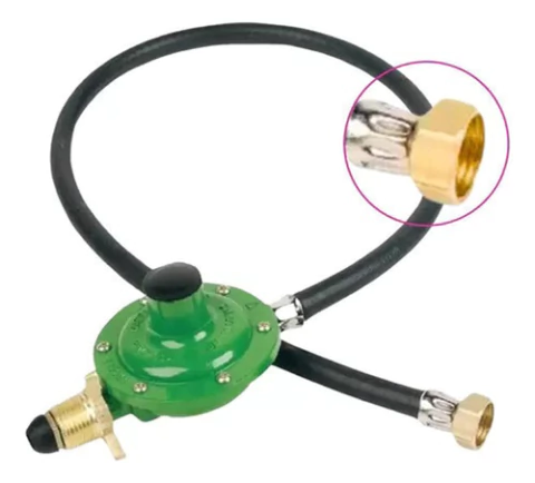 Regulador Para Gas Garrafa 10 Kg Estufa Brogas + Cable 1 Mt