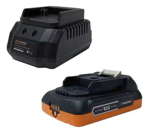 Combo Cargador Y Bateria Taladro Lusqtoff Atl18-8b Atl18-9b