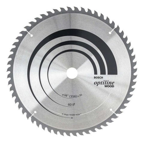 Disco De Sierra Circular Bosch Optiline Wood 356mm Madera