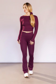 Calça Legging Flare Malbec