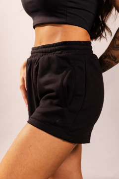 Shorts De Moletim Preto