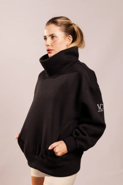 Moletom Stretch Gola Balance Preto