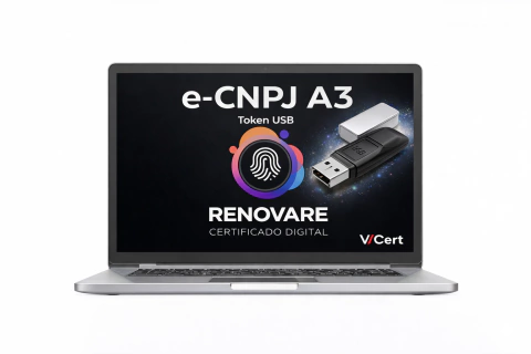 Certificado Digital e-CNPJ A3 - 3 Anos - Com Token