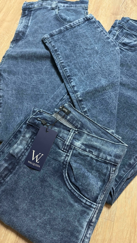 JEANS MOM NEVADO AZUL
