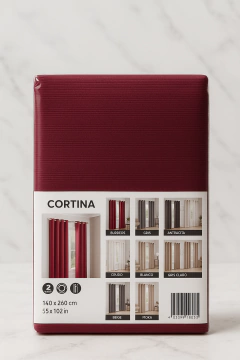Cortina Black Out Portofino (Cubre 100% la luz) 2 paños de 220x140. - comprar online